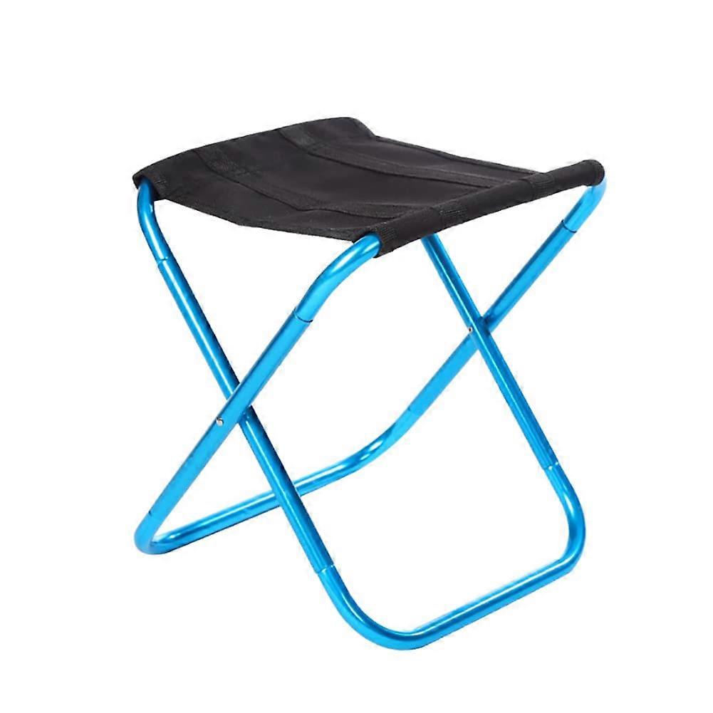 Ultralight Portable Camping Stool, Compact Folding Chair with Carry Bag, Ideal for Fishing, Picnics, Grilling, Hiking, Blue