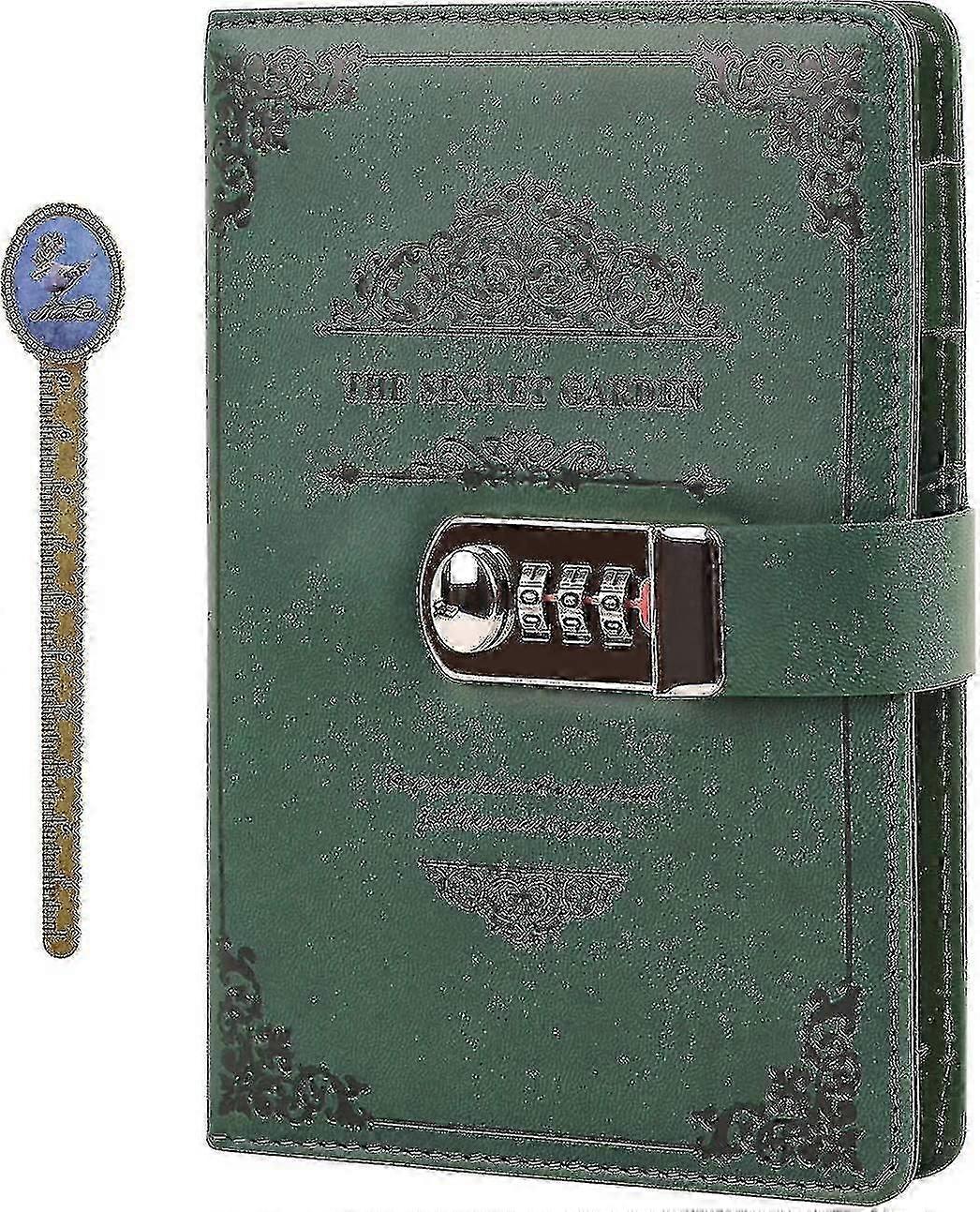 A5 Secret Notebook Padlock Notebook Boys Personal Diary Travel Notebook-