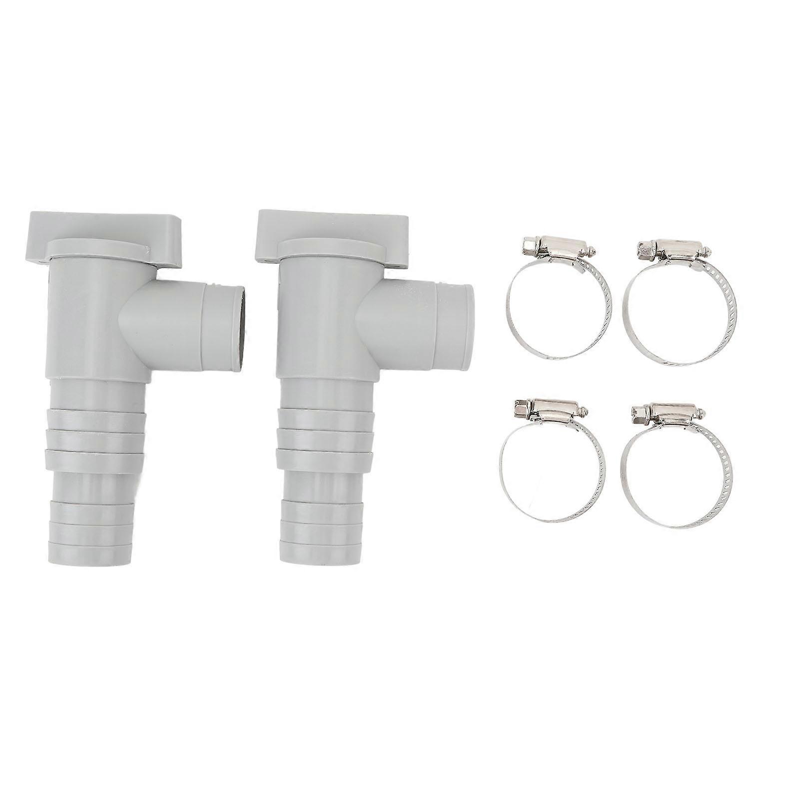 Pool Hose Connector Replacement Universal Swimming Pool Pump Pipe Joint with Clamp for PoolSun