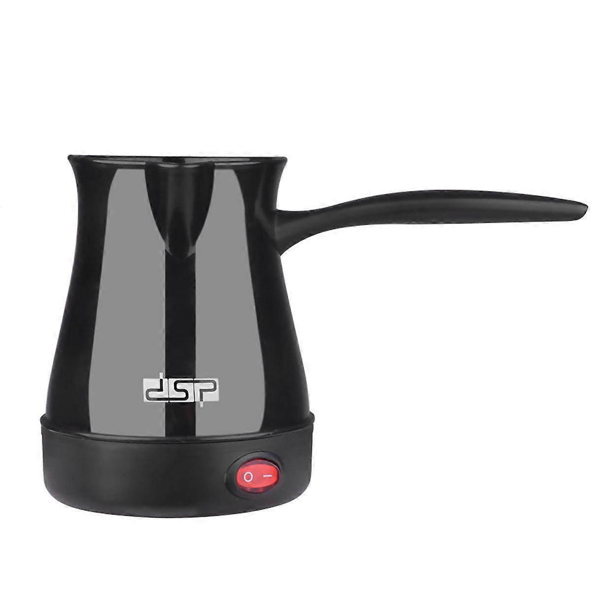 Brbar elektrisk kaffekanna Turkisk kaffekanna Moka Pot Elektrisk Moka Pot Espressomaskin, 3-6 koppar, Europakontakt black