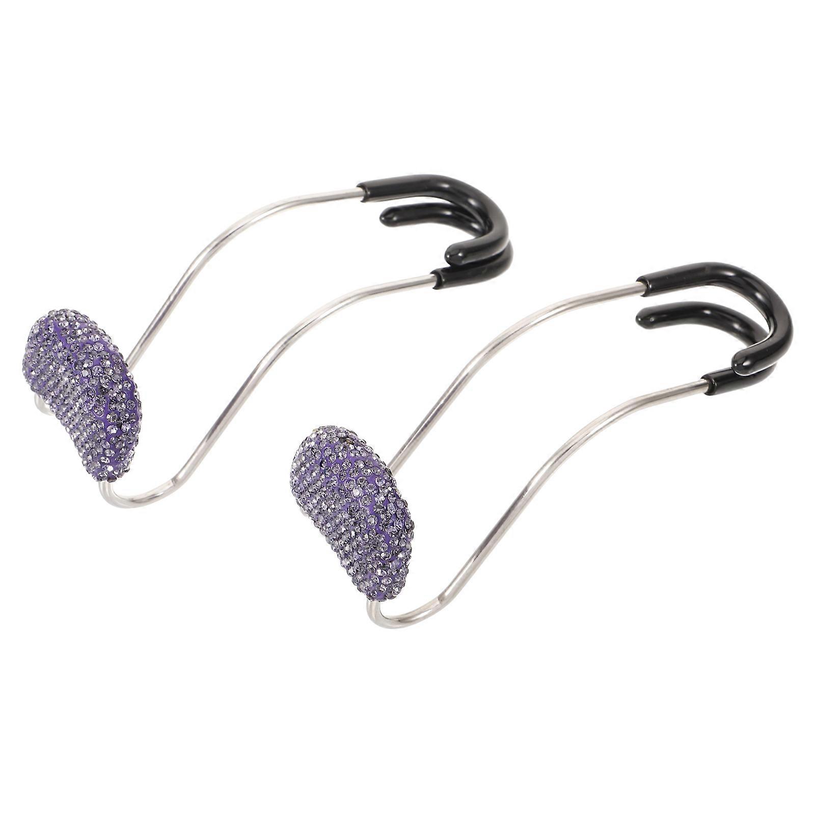 Auto Headrest Hook Hook Shape Car Owners Polymer Clay 12.00X4.00X4.00CM Hidden Design 1 Pair