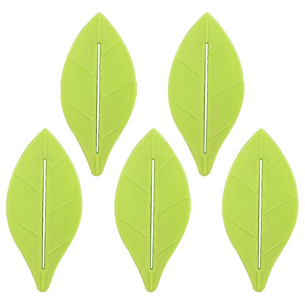 Durable Plastic Toothbrush Holder with Manual Squeezers for Home Use Green 5Pcs Small Size
