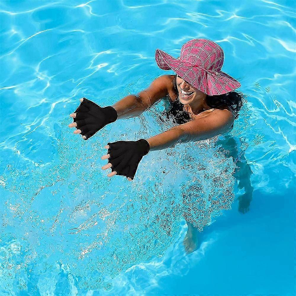 1 ζευγάρι μαλακά γάντια Aqua Κουπί με ιστό χωρίς δάχτυλα Γάντια κολύμβησης σερφ Αθλητικά γάντια γυμναστικής στο νερό και αντίσταση κολύμβησης-2025-ss