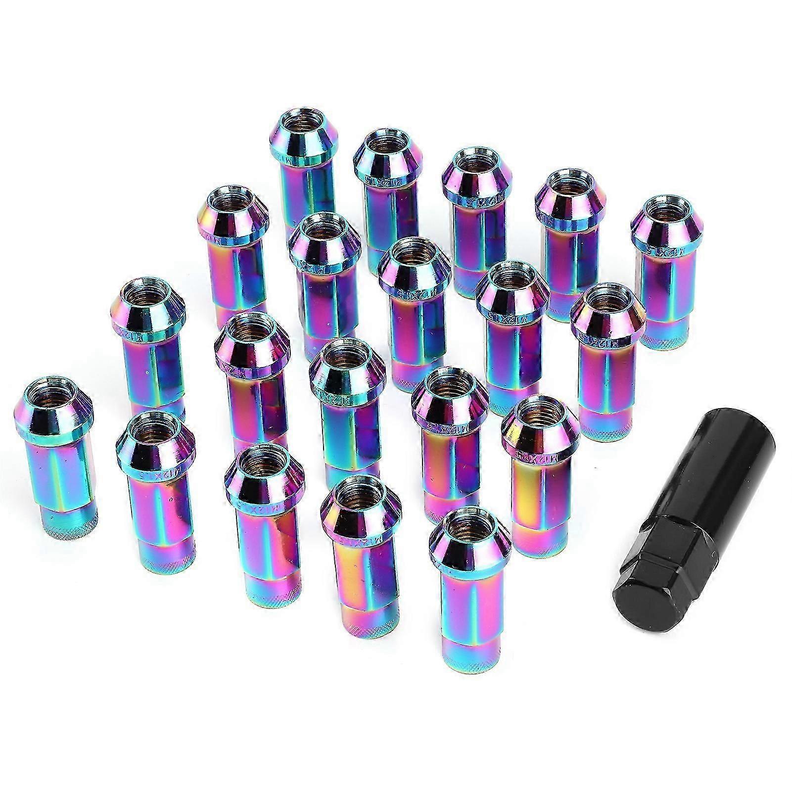 20pcs 12x1.5mm Lug Nuts Open End Extended Professional Car Auto Modification Accessory