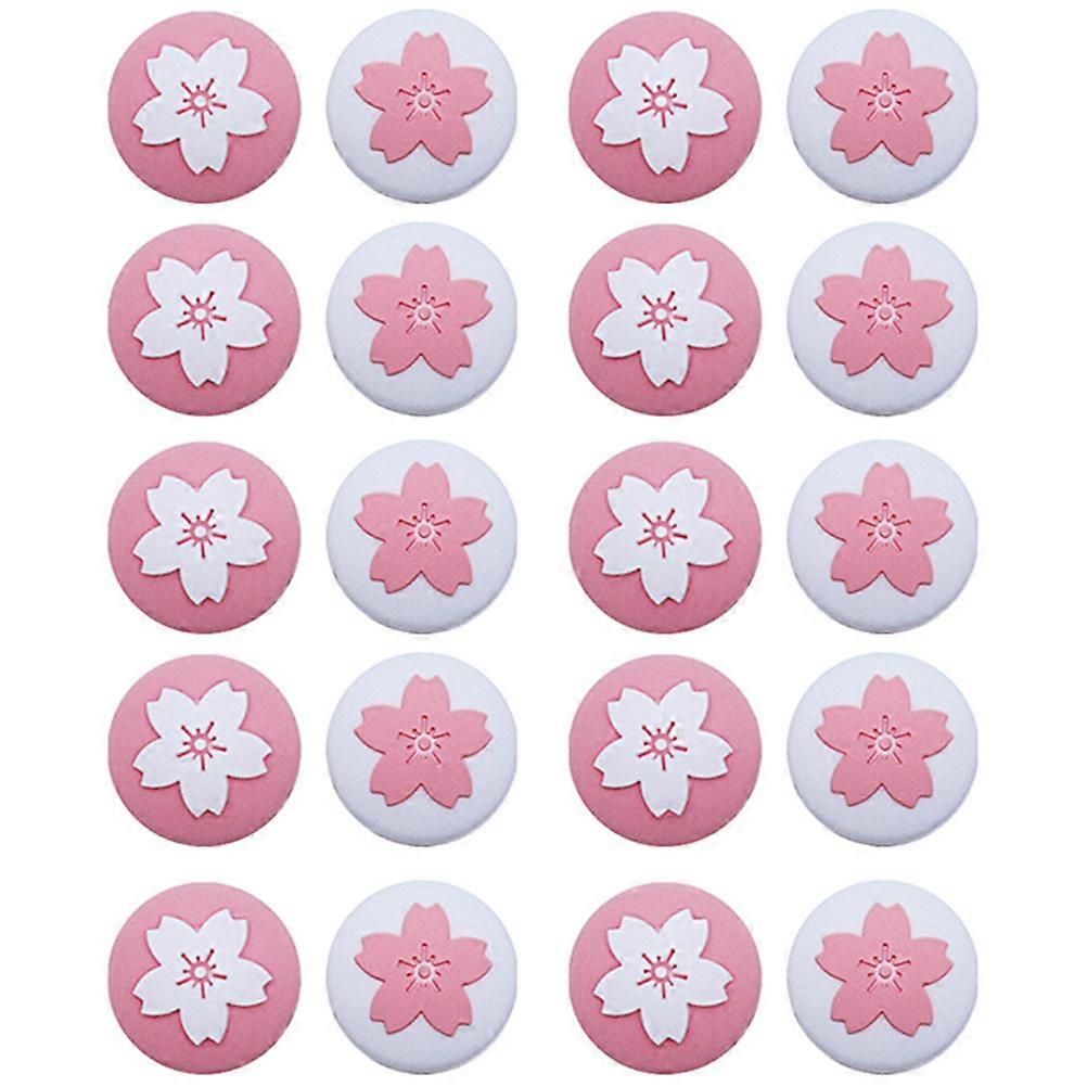 Joystick Grip Cover Game Console Rock Cap Compatible for Switch Assorted Color Protective Cap 20Pcs