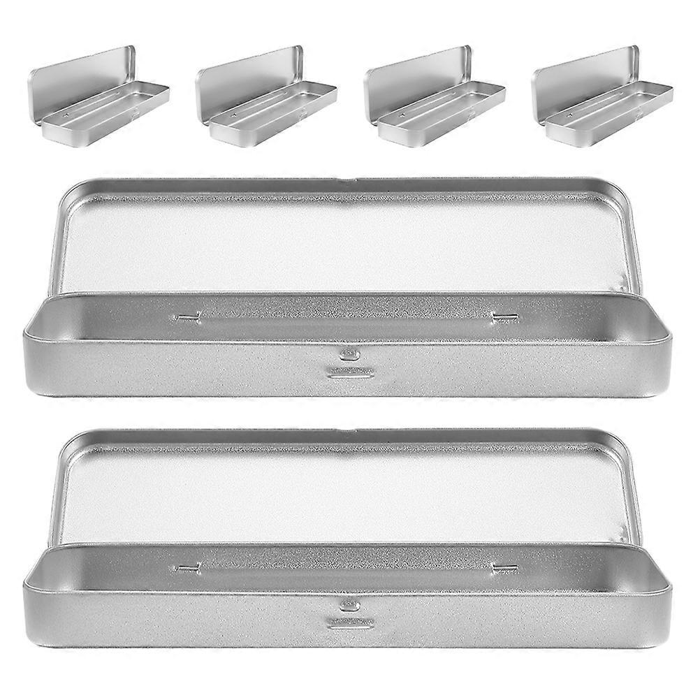 Große Bleistiftdose Weißblech Schreibwaren Lagerung Wasserdicht Täglicher Gebrauch 6Pcs