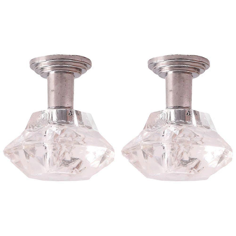 2Pcs Mini Ceiling Lamp Imitation Hanging Lamp Simulation Miniature Furniture