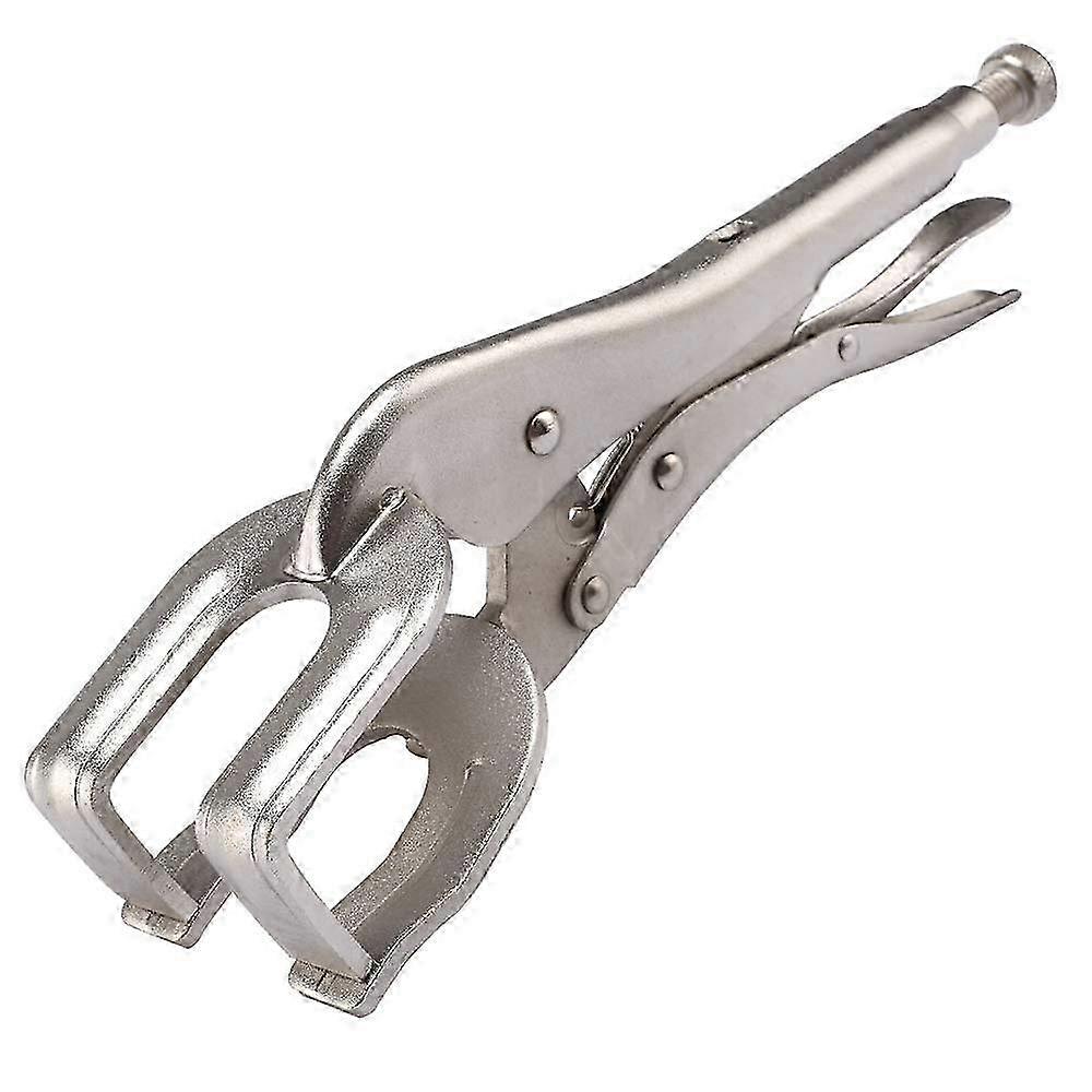 Locking Welding Clamp for Sheet Metal Tool with Chrome Plated Finish, 11 Inch Long, Compatible with Various Brands