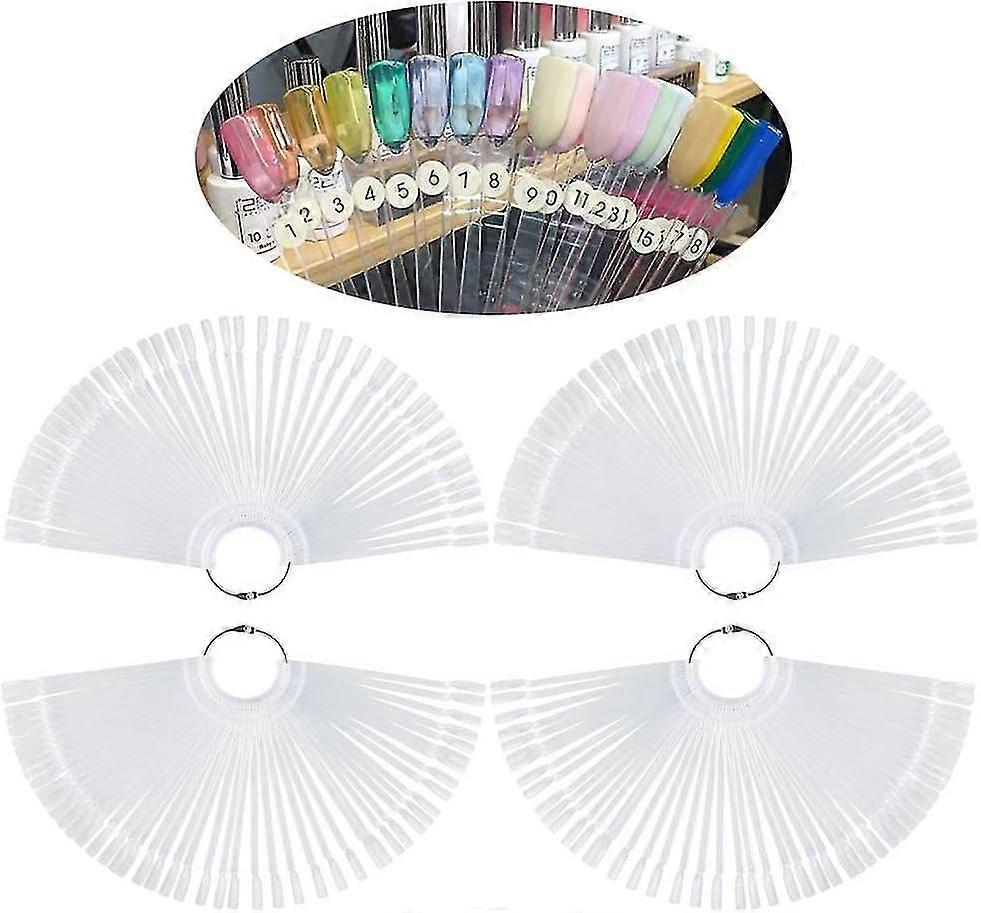 400 pcs Nail Color Chart with Split Ring Holder