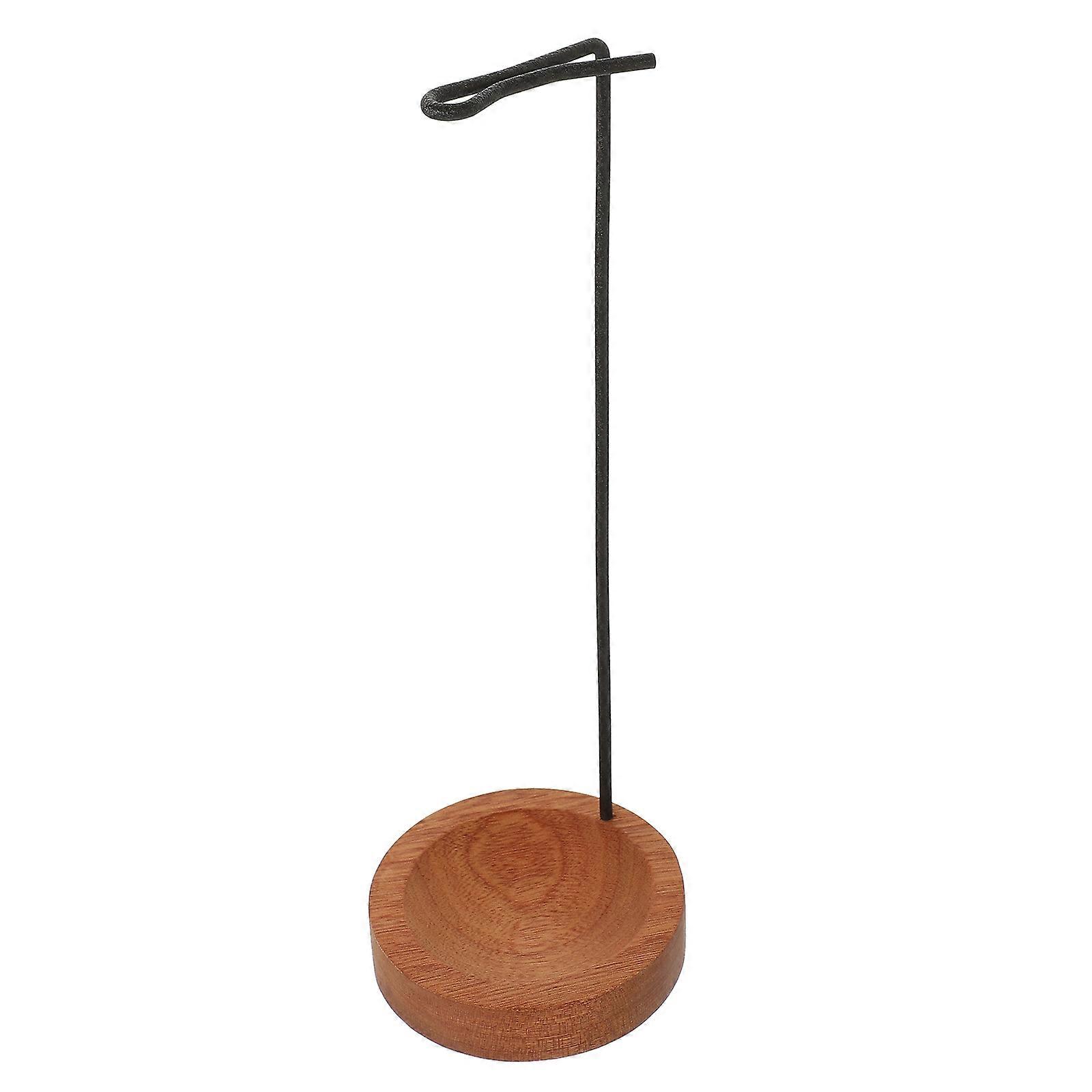 Upside Down Desktop Incense Holder with Wooden Base for Home, Office, Meditation, Yoga, and Aromatherapy Use
