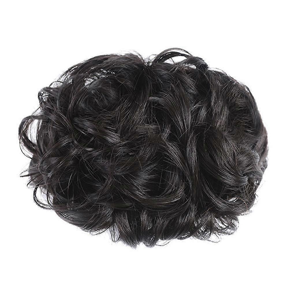 Natural Messy Bun Hair Extension Clip In Updo Scrunchie for Effortless