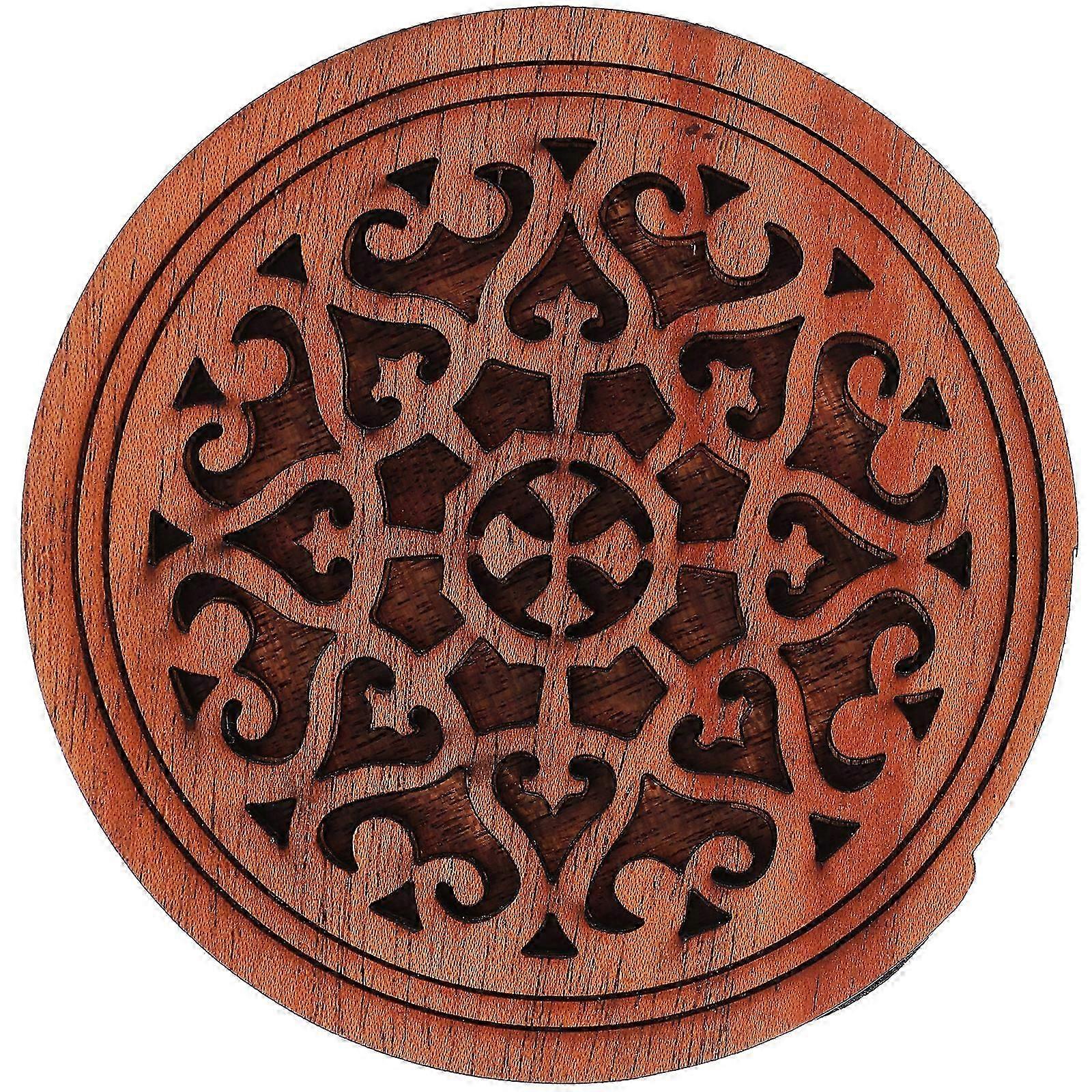 Guitar Wood Soundhole Cover Practical Block Feedback Buffer Guitar Feedback Reducer