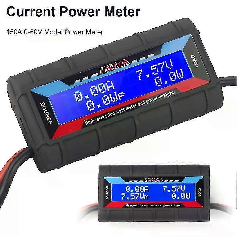 150A High Precision RC Watt Meter Power Analyzer Voltmeter Ammeter DC 4-60V LCD Digital RC Power Watt Detector Monitor Backlight