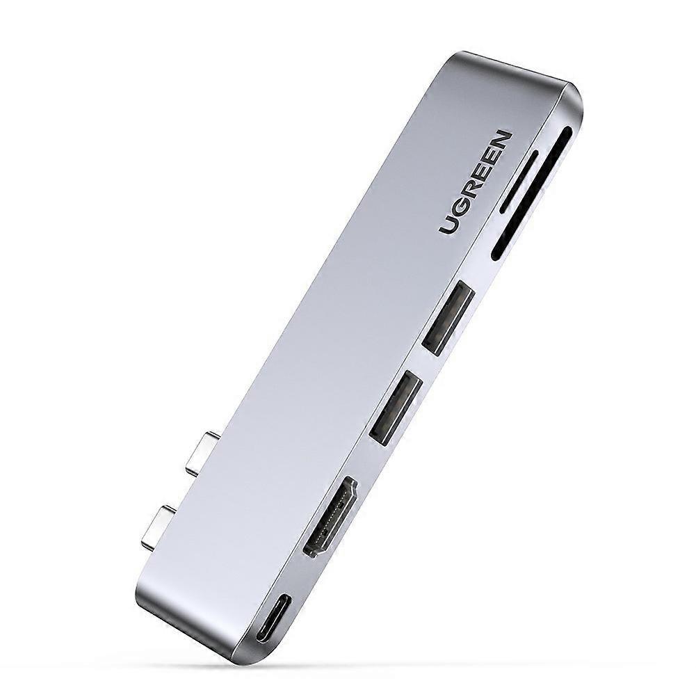UGREEN Dual USB Type C Hub for MacBook Pro 6 in 2 USB C Adapter Support 2 USB 3.0 HDMI PD Charging S