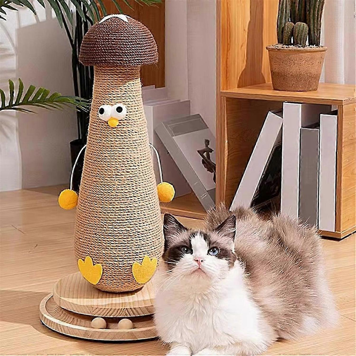 Sisal Scratching Post Mushroom Protection Furniture for Cats Itching Facilities Cat Trees Toy Access
