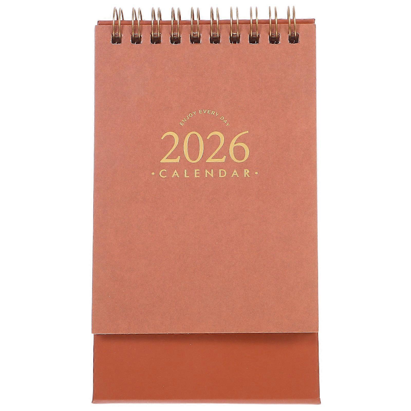 Aesthetic Twin Wire Calendar for Home, Office, and School – Portable Monthly Flip Design for Yearly Organization