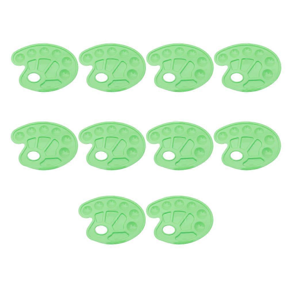 Painting Palette Tray Artists Palette Watercolor Mixing For Professional Painters *17cm 10Pcs