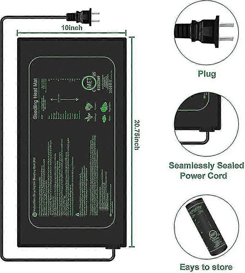 Durable Waterproof Heating Pad for Seed Starting and Germination in Greenhouses