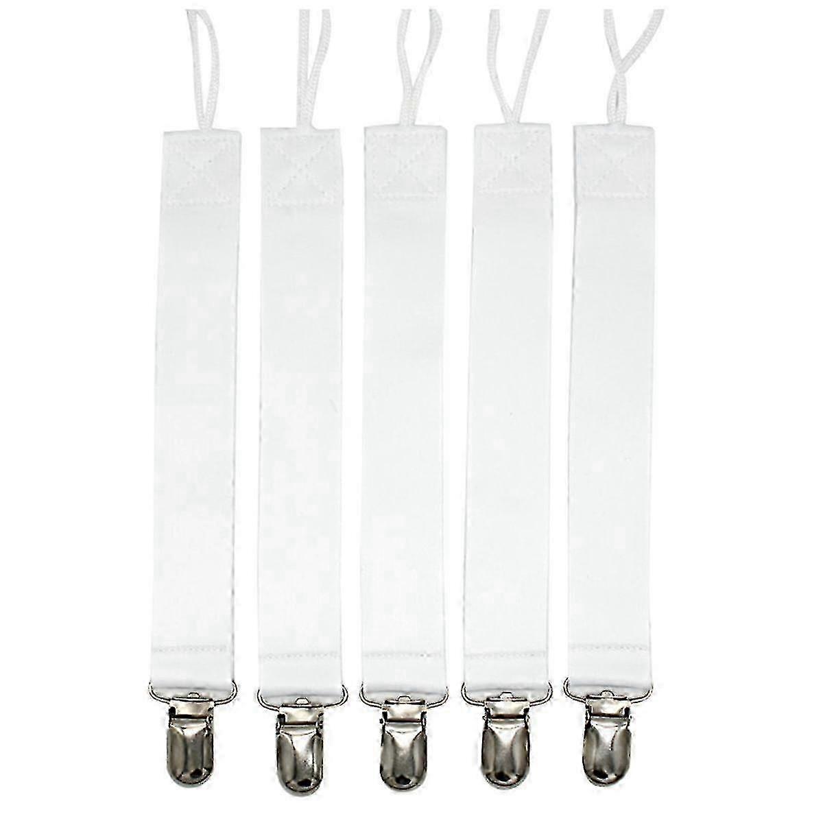 Clipe de Bebê Universal com Sublimação de Grau Alimentício em Branco, 30 Pcs