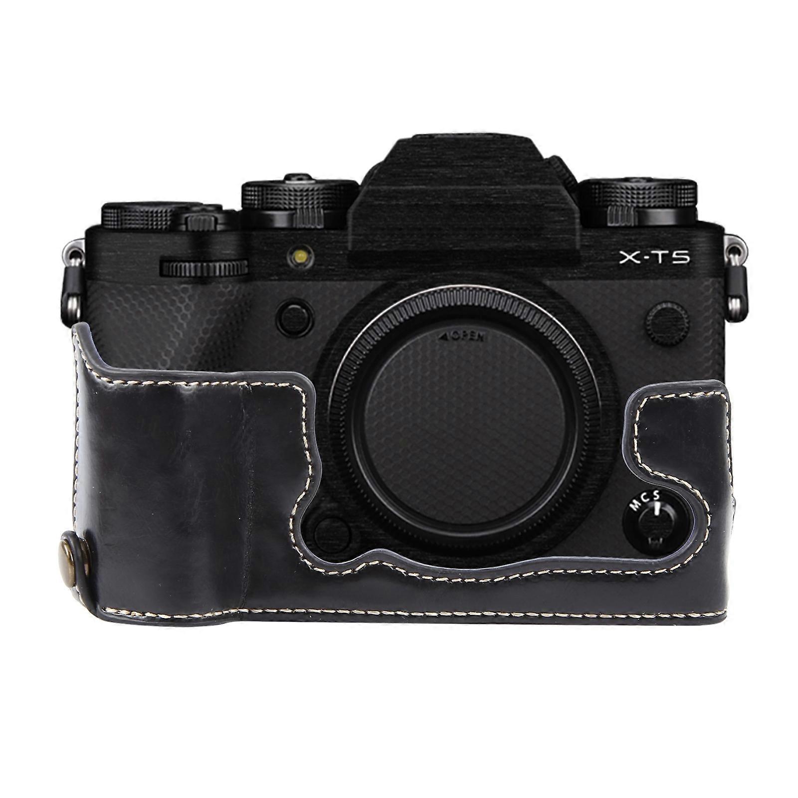 Glossy PU Leather Camera Half Case Base