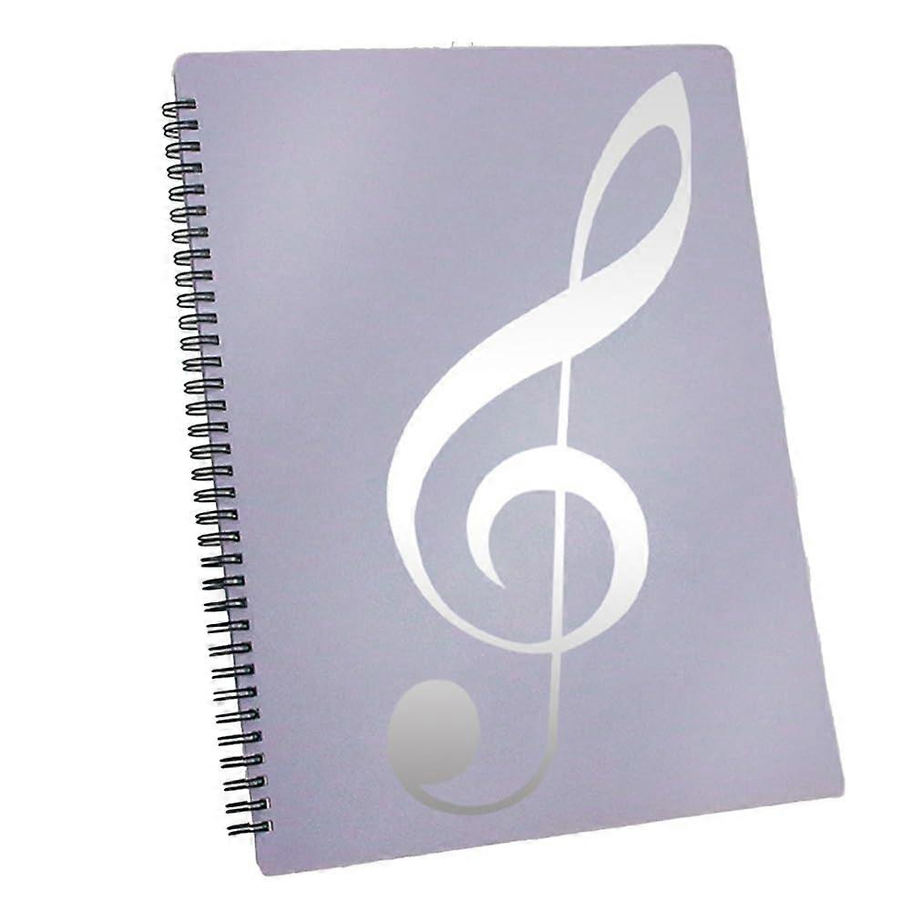 Music Folder, 60 Pages Capacity, Music Folder/Holder, Suitable for A4 Size, Writeable and Removable (Purple), Easy to Use