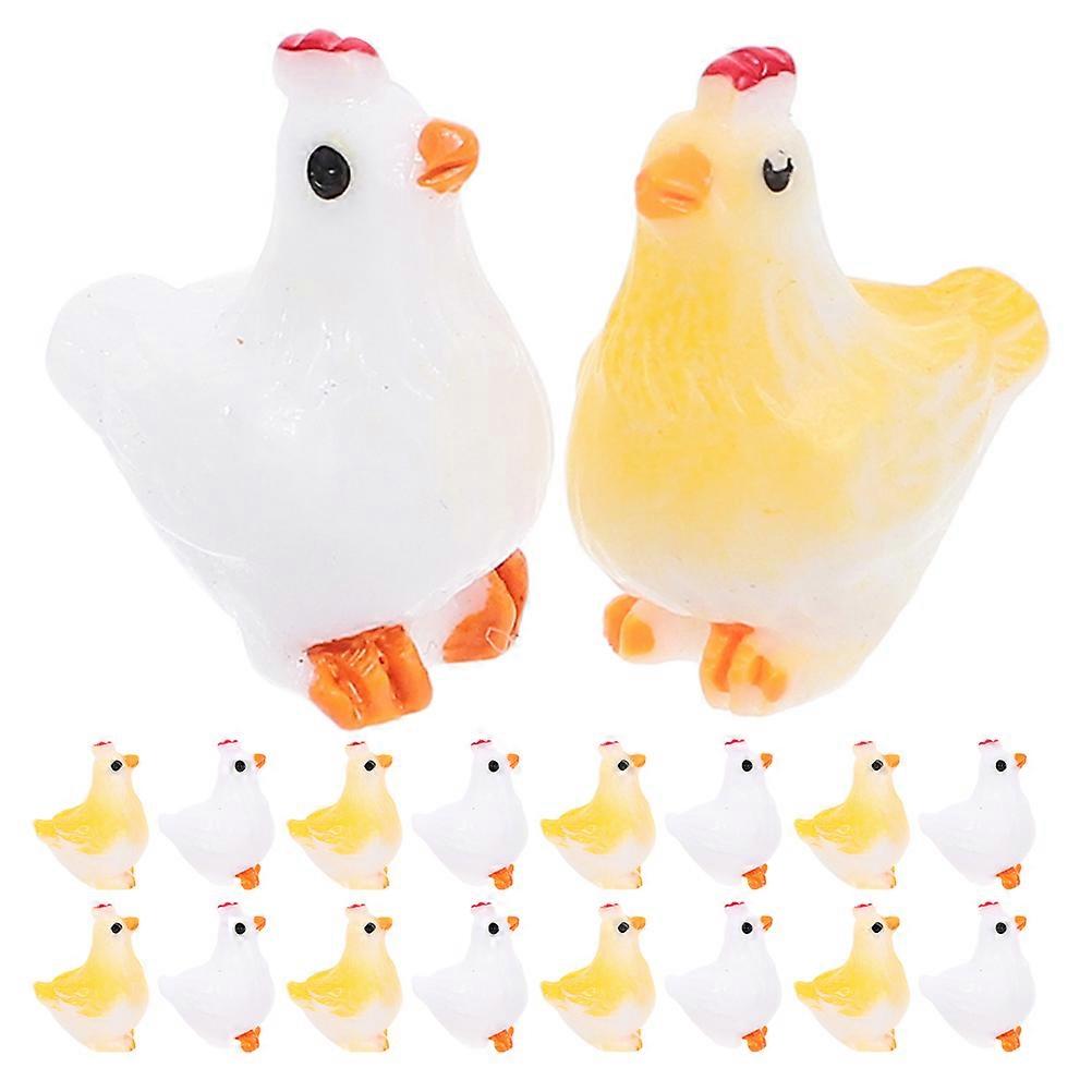 30pcs Tiny Chick Statues for Garden, Home Decor & Micro Landscape Accessories Adorable Animal Ornament Set
