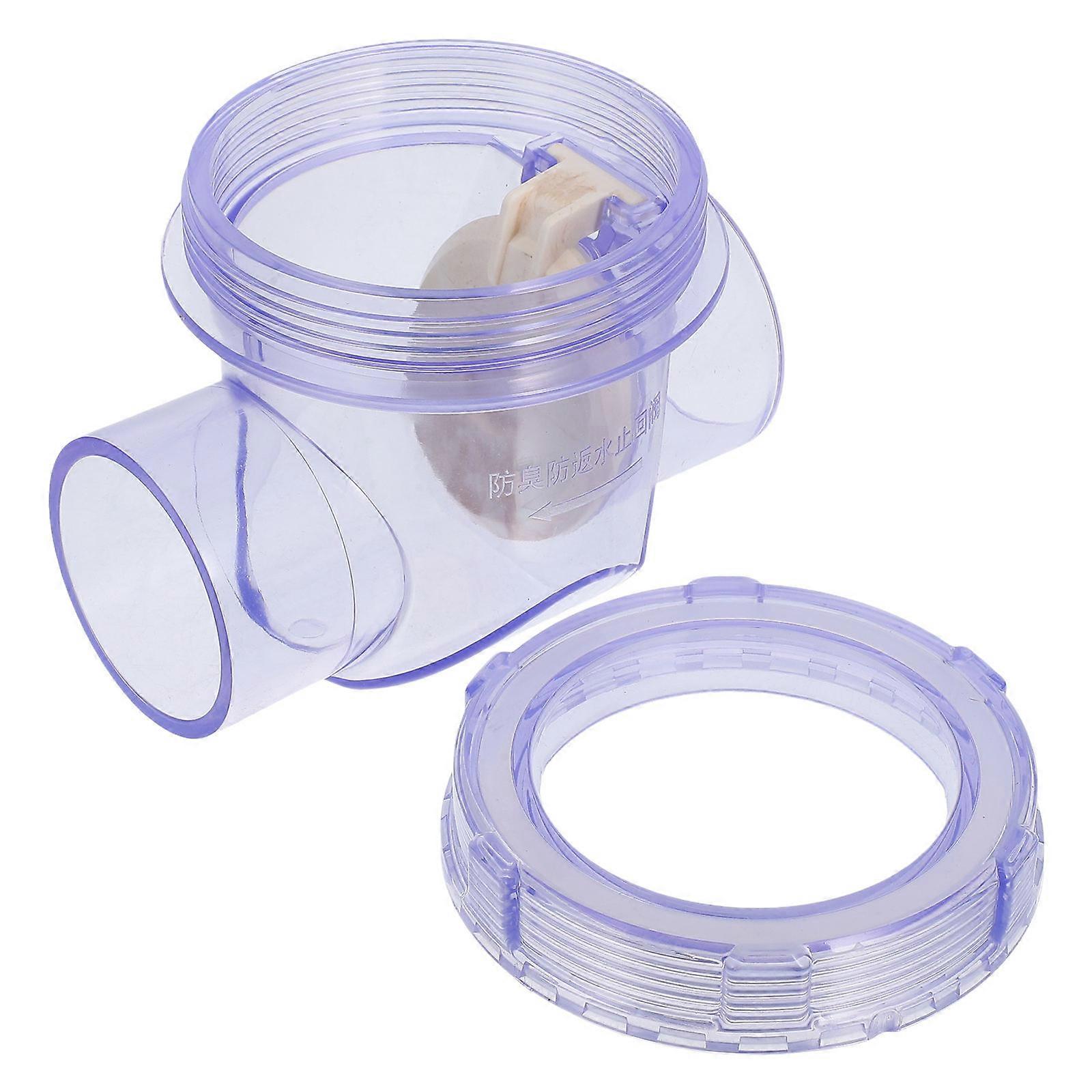Clear Rv Sewer Adapter Single Direction Flow Prevent Odors Toilet Pipe 12.70X10.00X10.00Cm 1Set