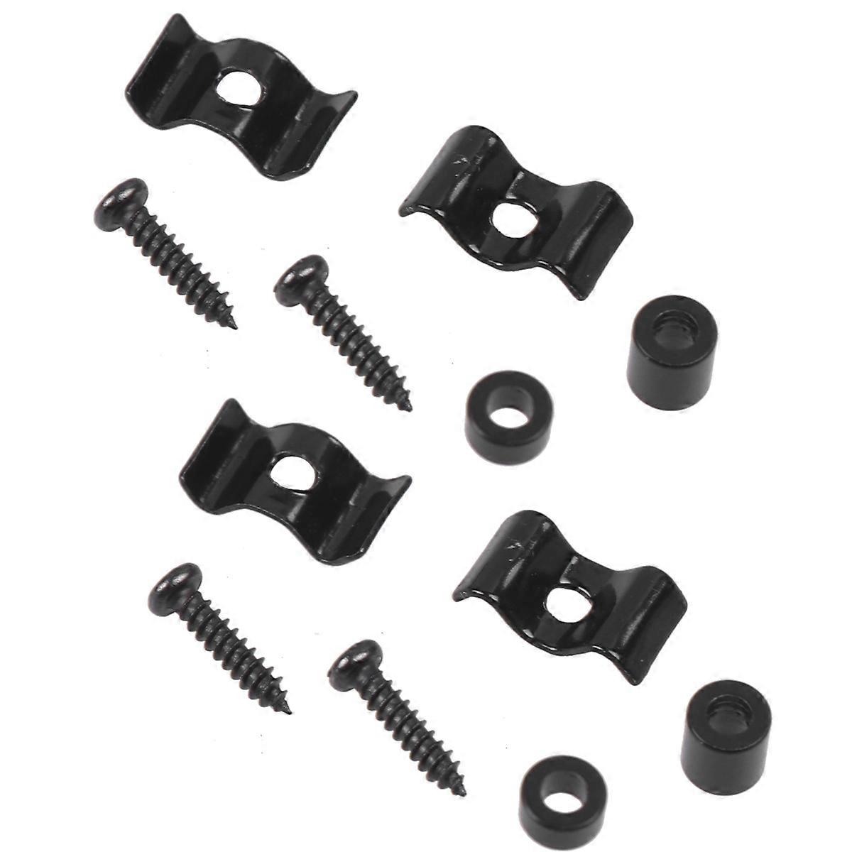 Guitar Presser Electric Guitar Part Stable String Buckle Lead String Device For Music Practice Black 4Sets