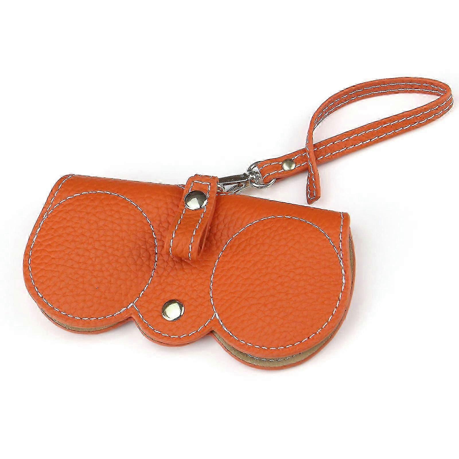 حقيبة نظارات شمسية من الجلد الناعم، حافظة نظارات جلدية محمولة رفيعة، حقيبة نظارات ناعمة، جراب نظارات