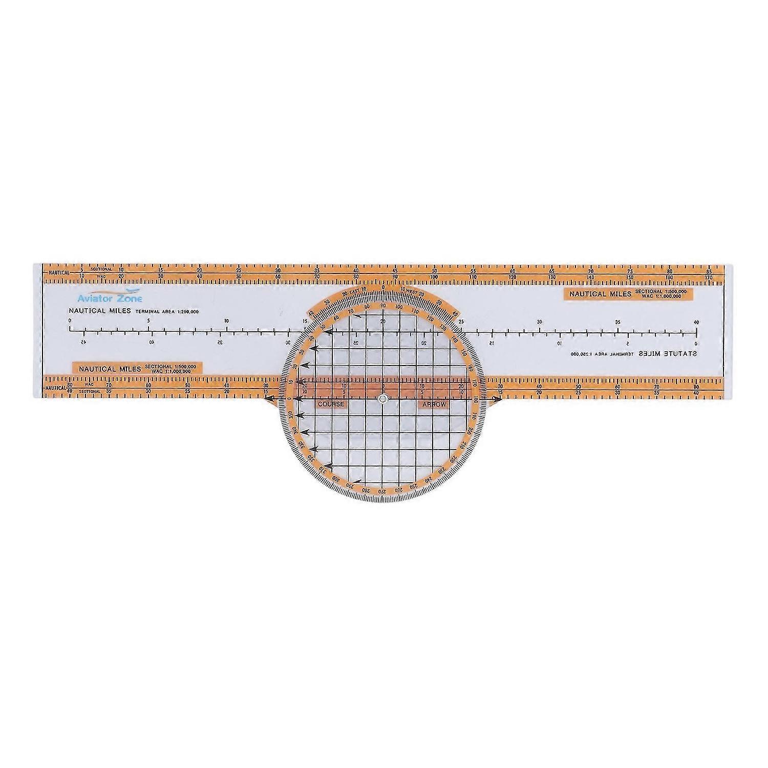 Flight Computer Plastic Aviation Pilot Calculator with Turntable for Training Orange