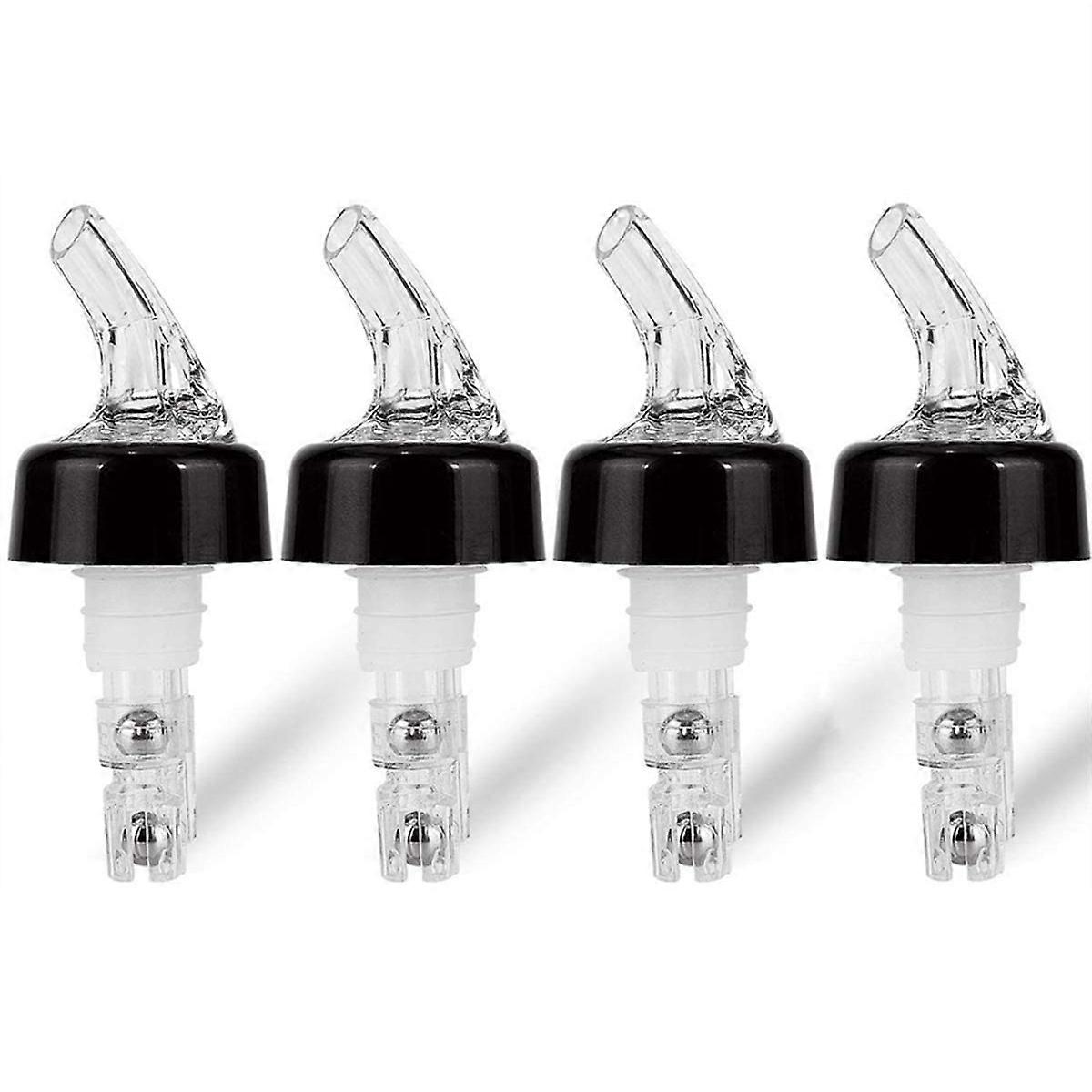 4 Pcs 1Oz Automatic Measured Bottle Pourer - Spirit Measure Pourer Drinks Wine Cocktail Dispenser Home Bar Tools