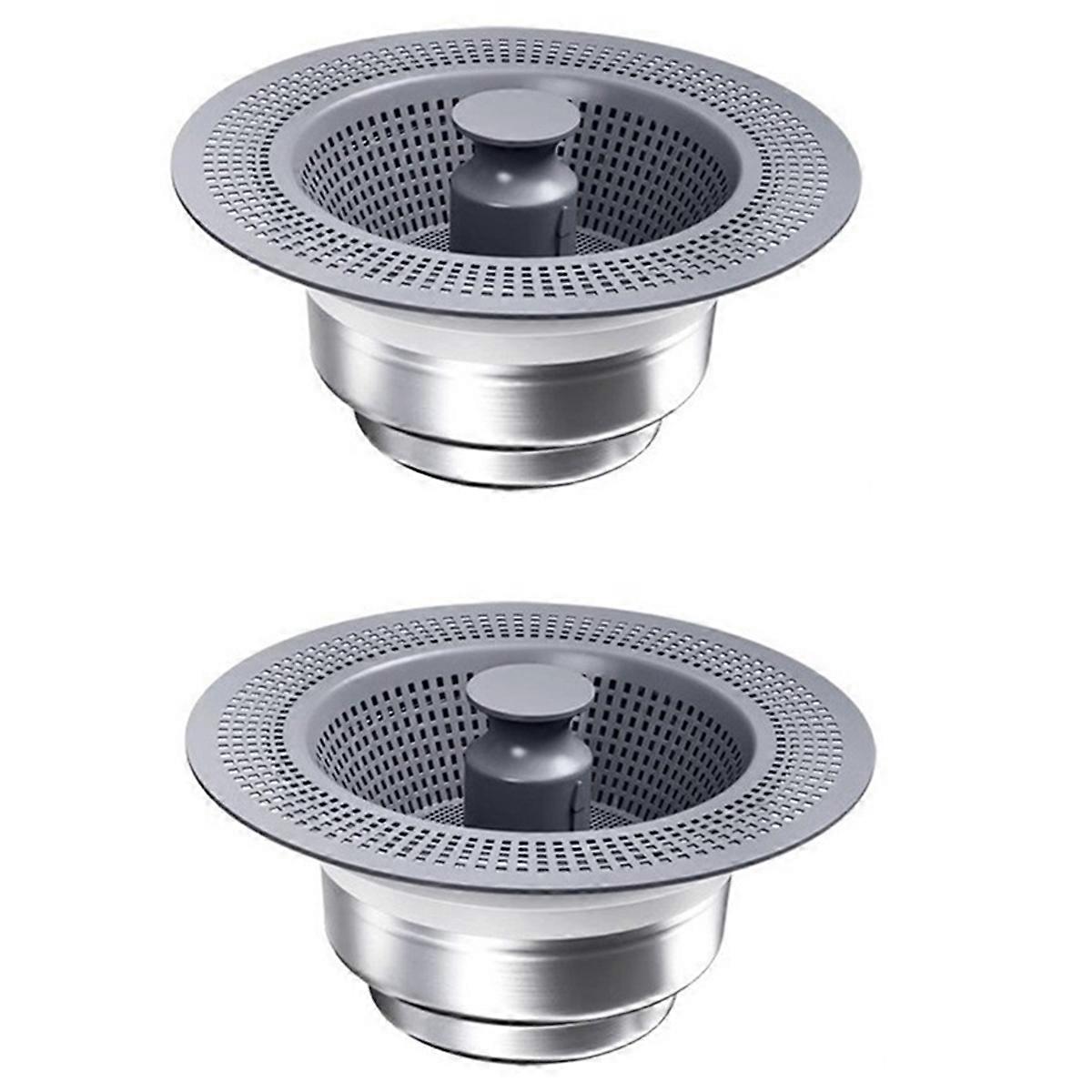 Diskbänksfilter Rostfritt stål Diskbänk Fjäder Core Avlopp