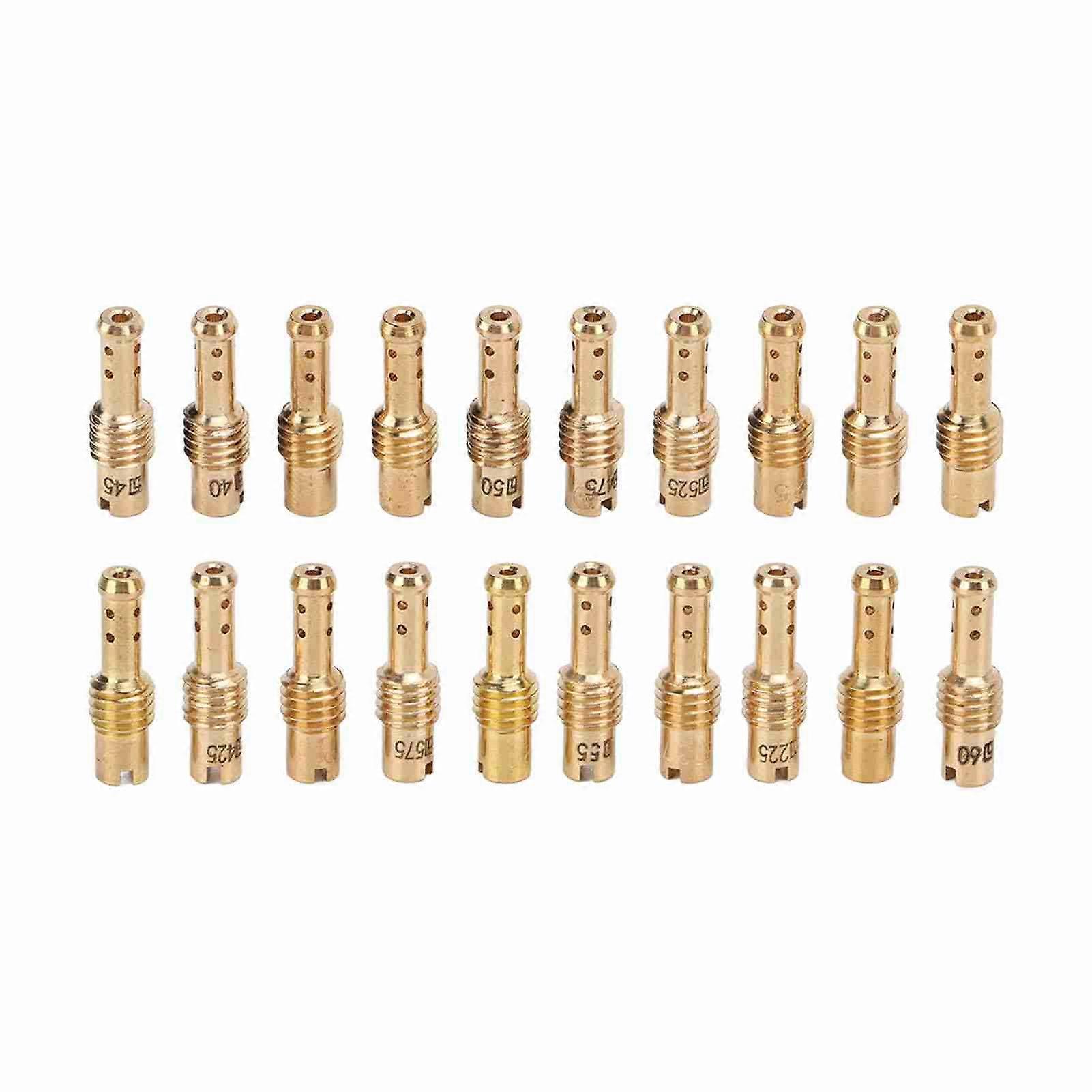 20PCS Carburetor Slow Pilot Jet Kit 12.5‑60 Metal Replacement for MIKUNI VM TM TMX Carbs