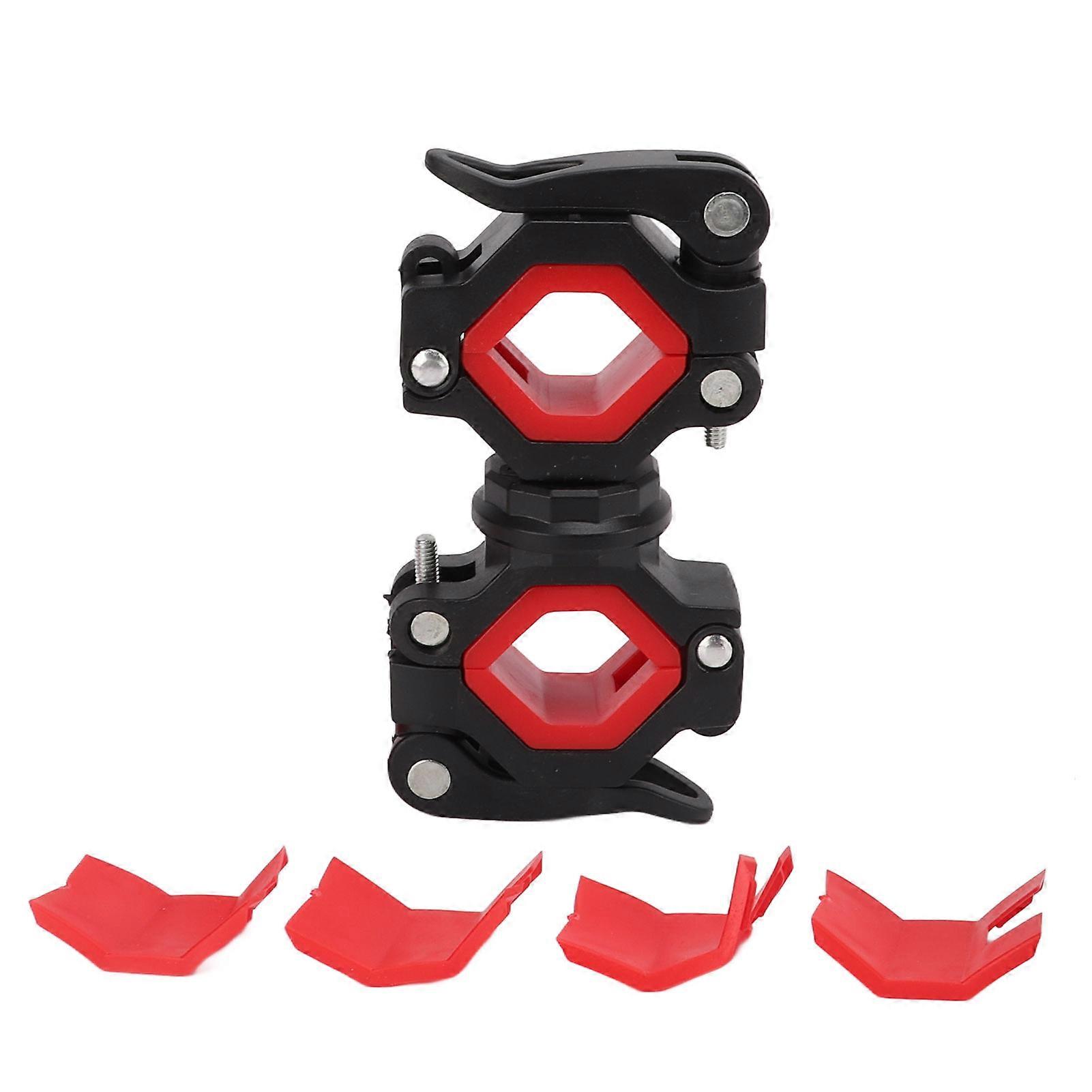 Bicycle Flashlight Clip 360 Degrees Rotate Quick Disassembly Design Stable Torch Plastic Cycling Equipment