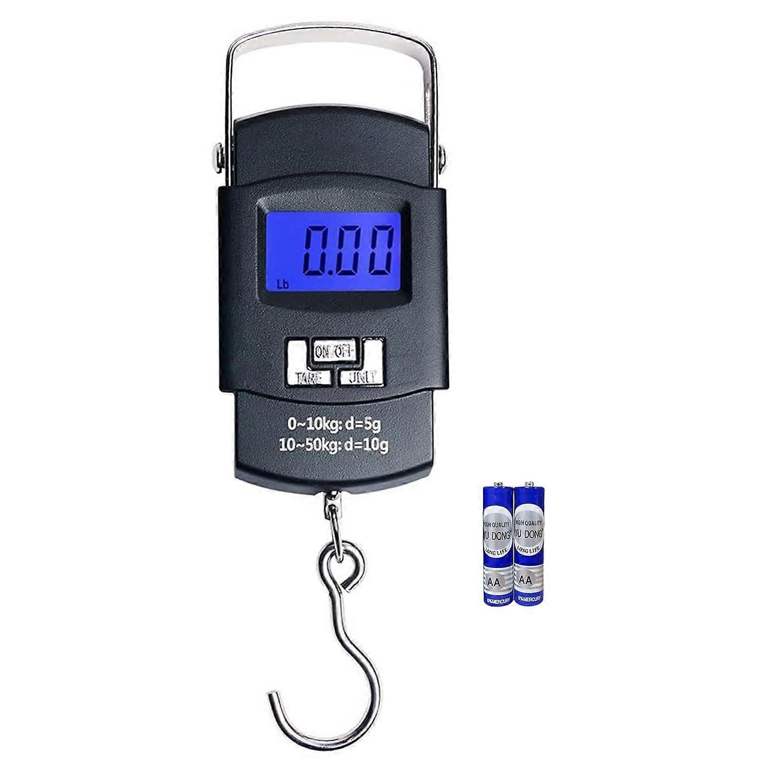 1 piece electronic fishing scale, backlit LCD display