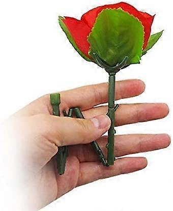 Foldable Rose Magic Tricks - 5pcs Silk Flower Props for Street Mentalism, Magician Close-Up Performances