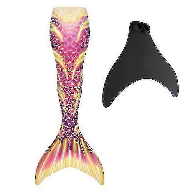 Kids Wear-resistant Mermaid Tail for Swimming with Monofin Included