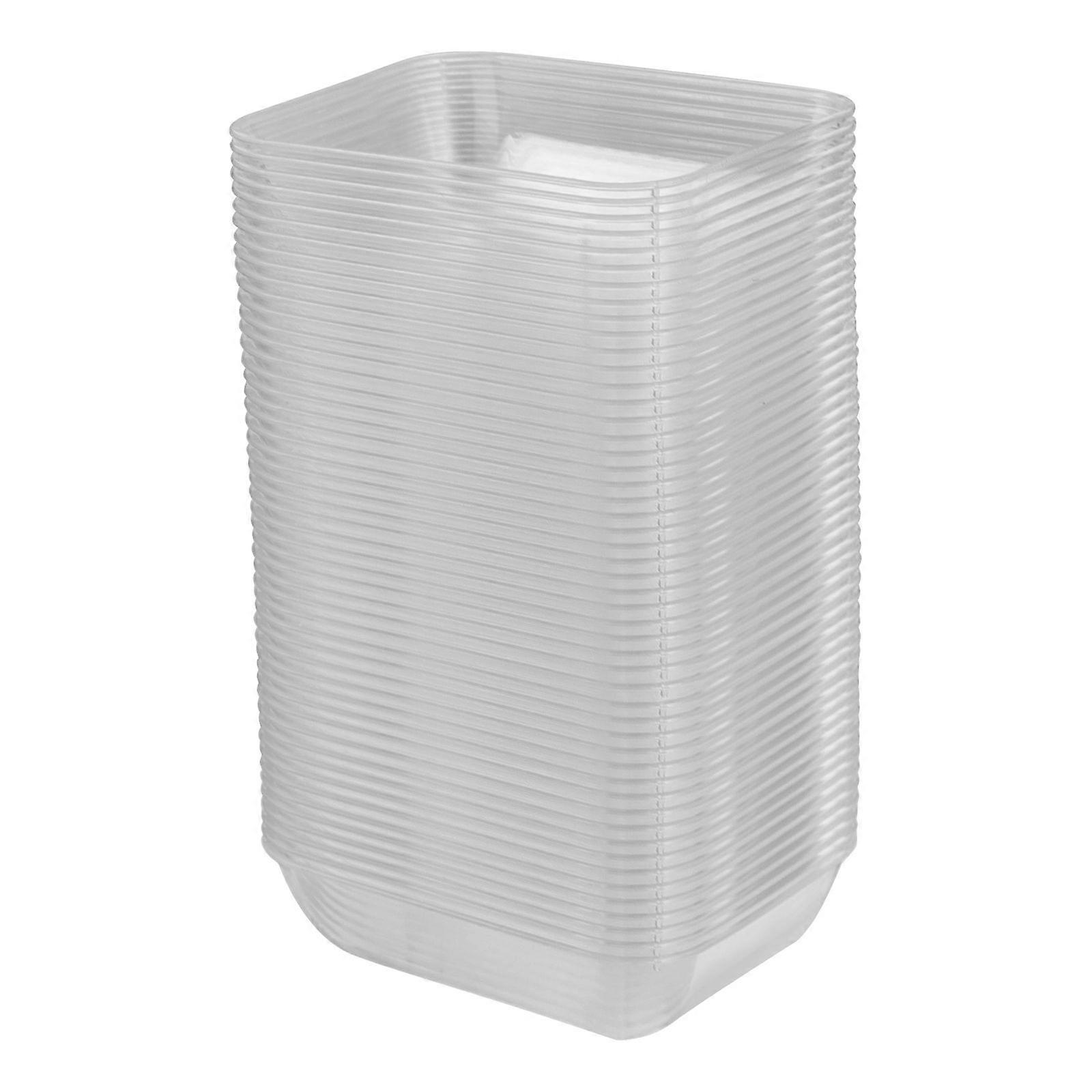 Lightweight Rectangular Plastic Dinner Plates Hotel Condiment Containers 7X5.5X2CM 50Pcs