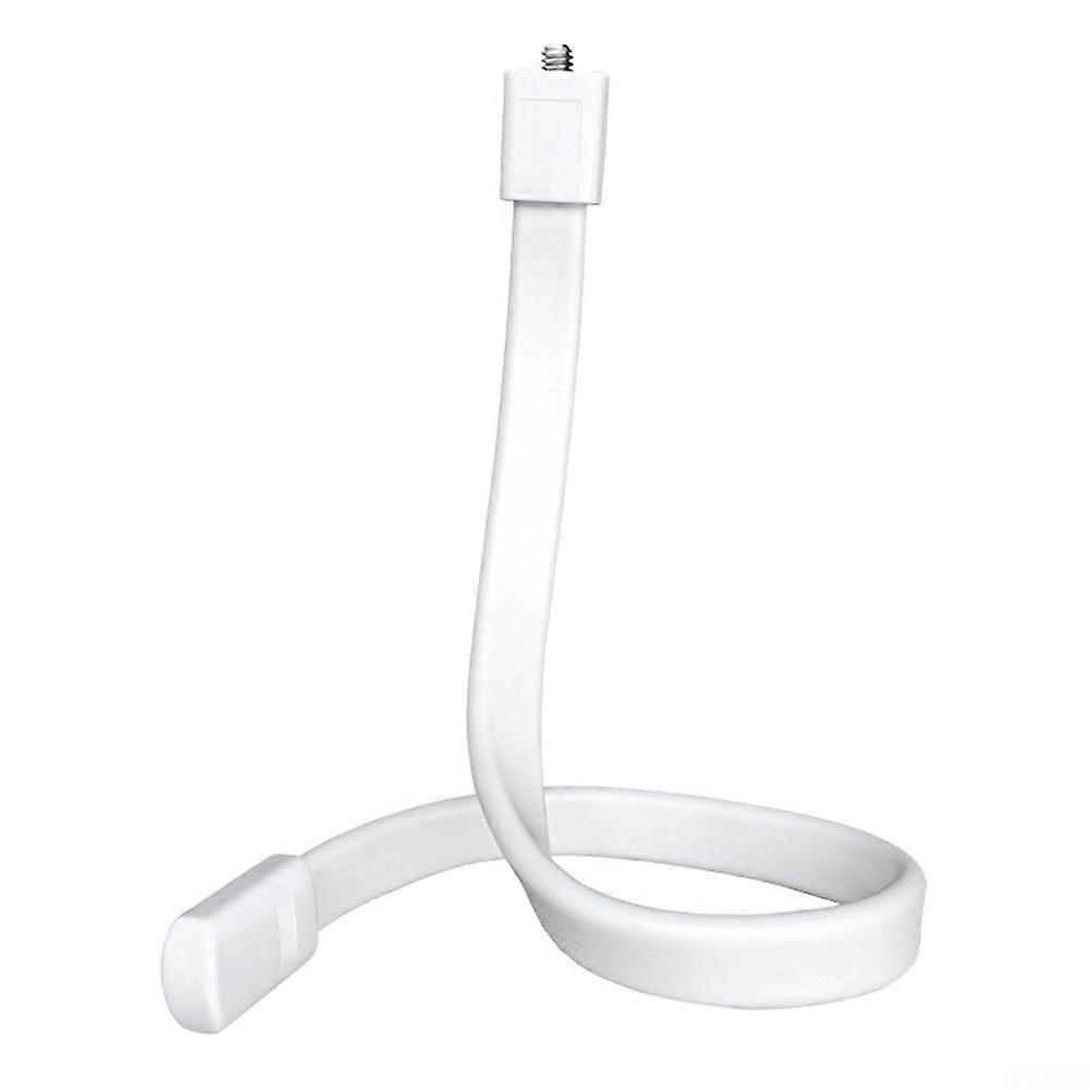 Adjustable swan neck mount for cameras, 1 x mount for easy installation and use, white