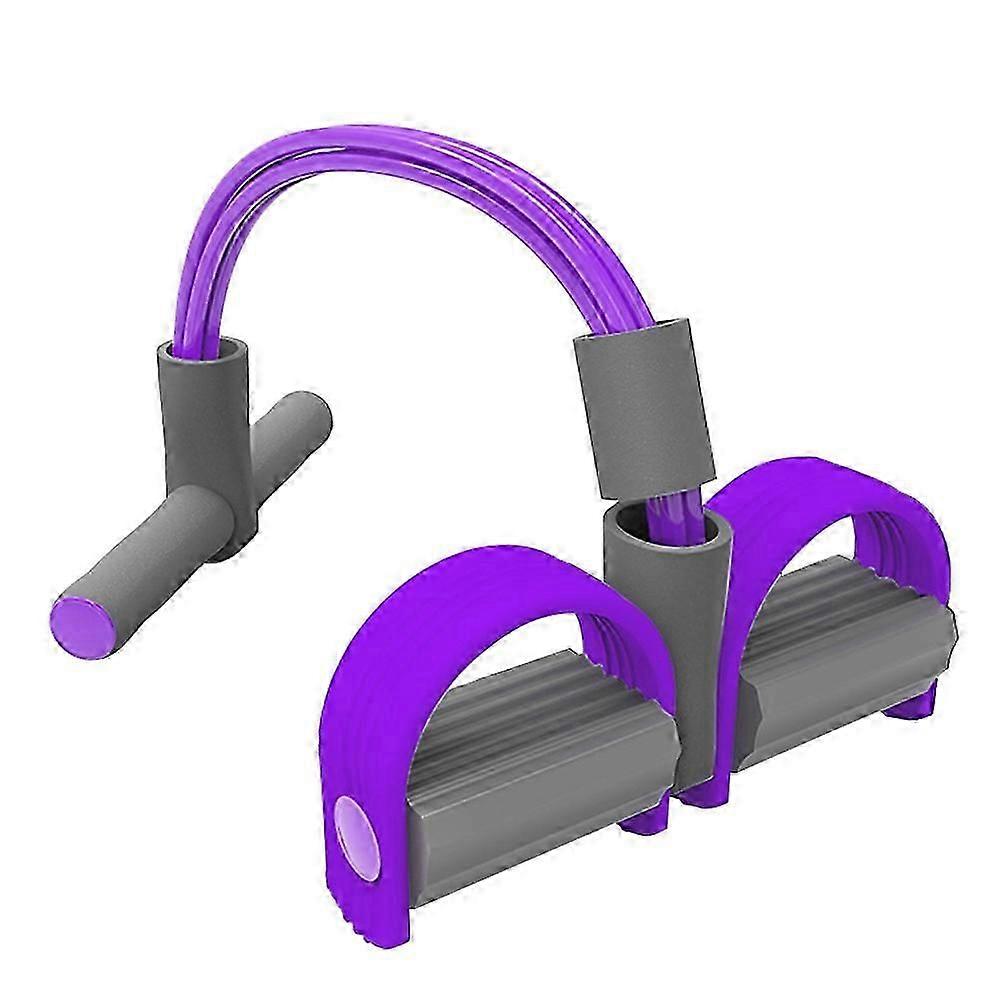 4 צינורות רב תכליתית רגל מתאמן למשוך חבל התנגדות רצועת התנגדות לבטן