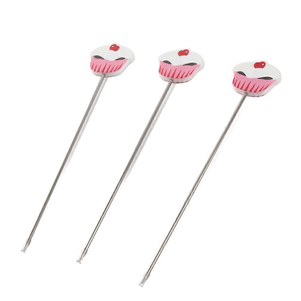 3Pcs Stainless Steel Cake Tester Probe Cake Tester Biscuits Baking Test Needle DIY Baking Tool for Cake Bread Muffin Testing