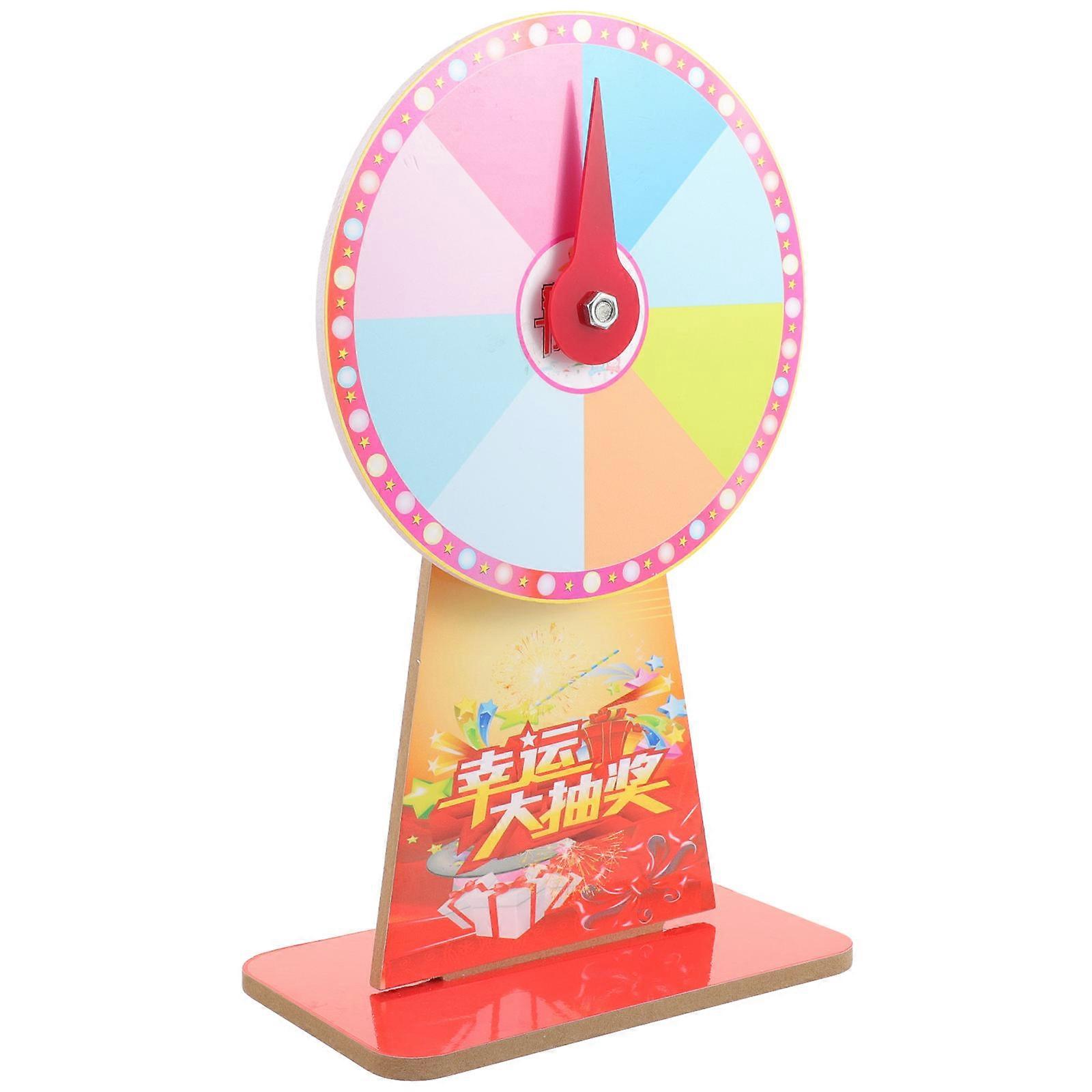 1 Set of Game Rotating Roulette Wheel Rotating Roulette Wheel Plastic Wheel (Random Style)