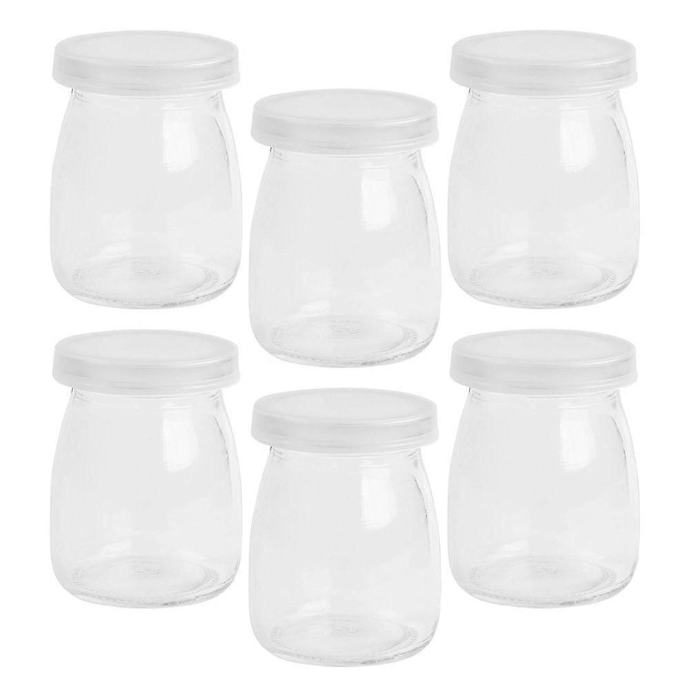 Portable Storage Bottles with PE and Glass Material Transparent Color Ensuring Food Hygiene and Insulation 6Pcs