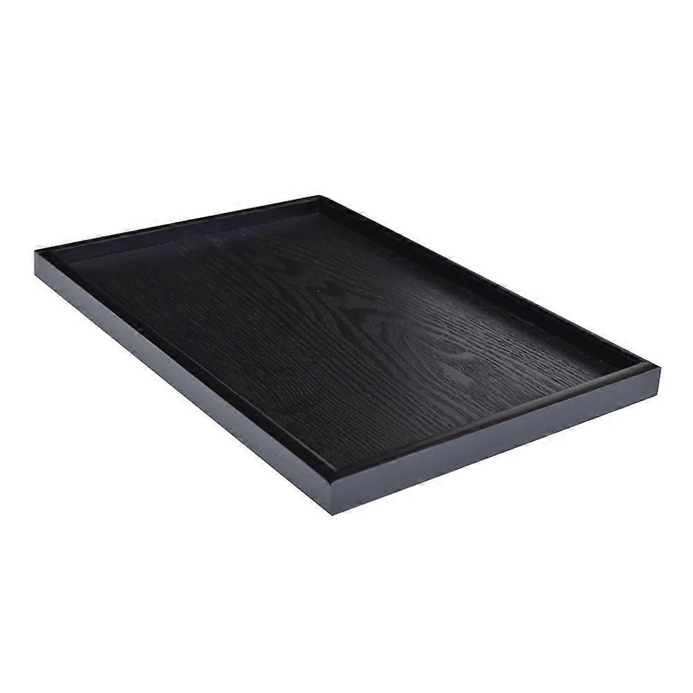 Black Storage Tray for Home Use Easy to Clean with Simple Style Design 1Pc
