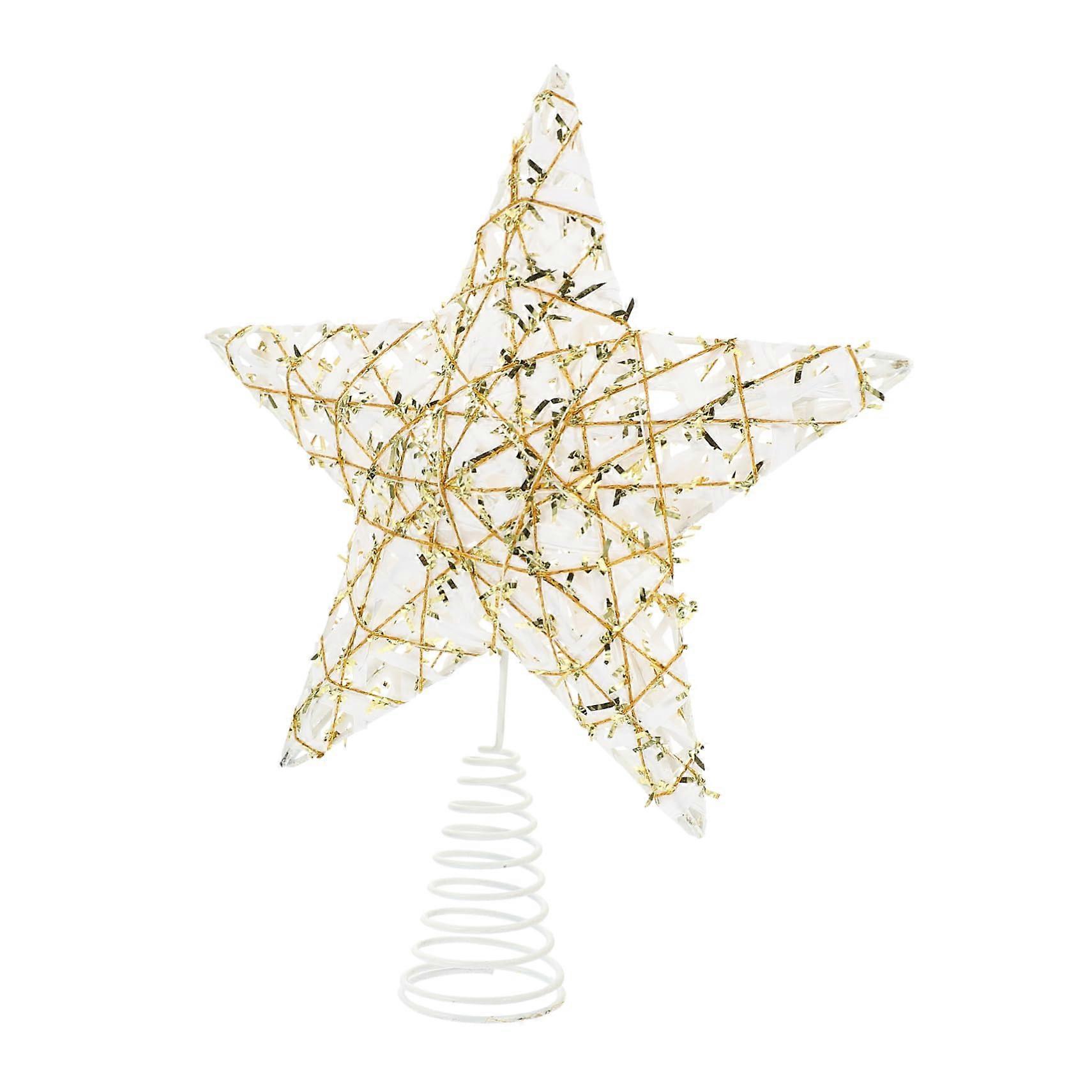 Xmas tree treetop decoration for festive holiday decor