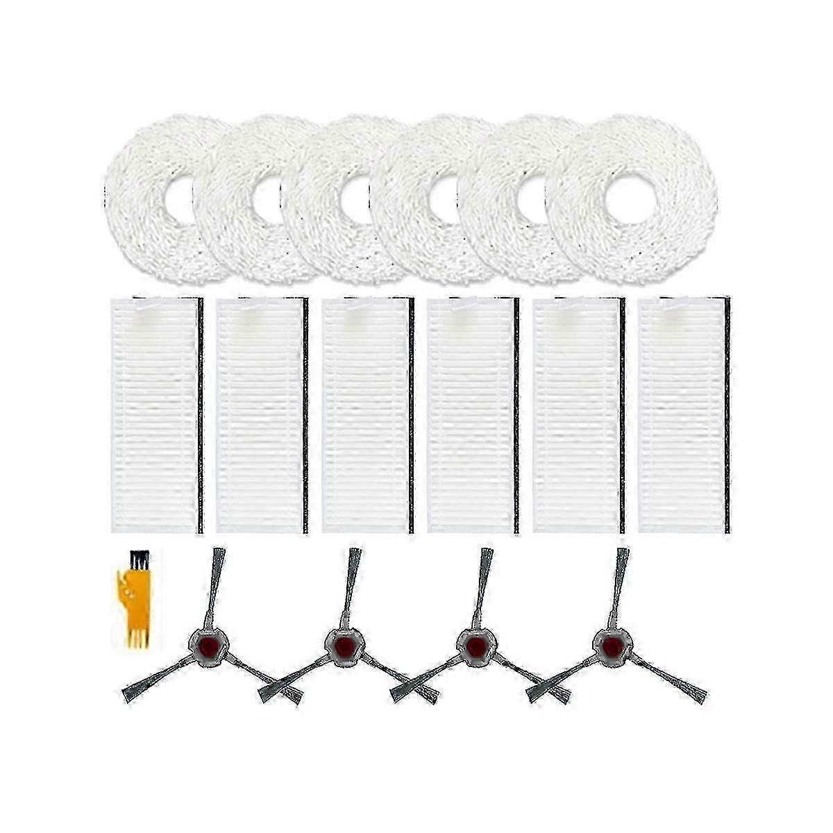 Spare Parts Accessories for Deebot N9 & N9+ Robot - Side Brush, HEPA Filter & Mop Wipes Replacement Kit
