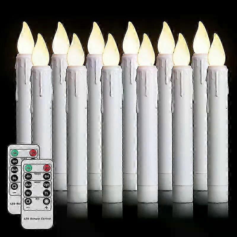 LED Electronic Candles With Flickering Flame Led Light With Timer Remote Lighting Fit For  Home Decor Holiday Black Led Candle Lamp
