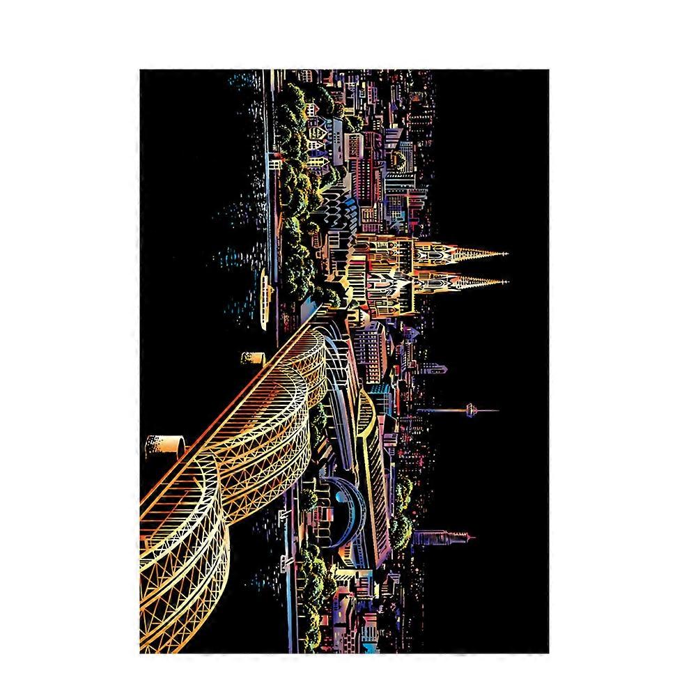 Adults Scratching Drawing Handmade Scratching Drawing Gift for Decoration