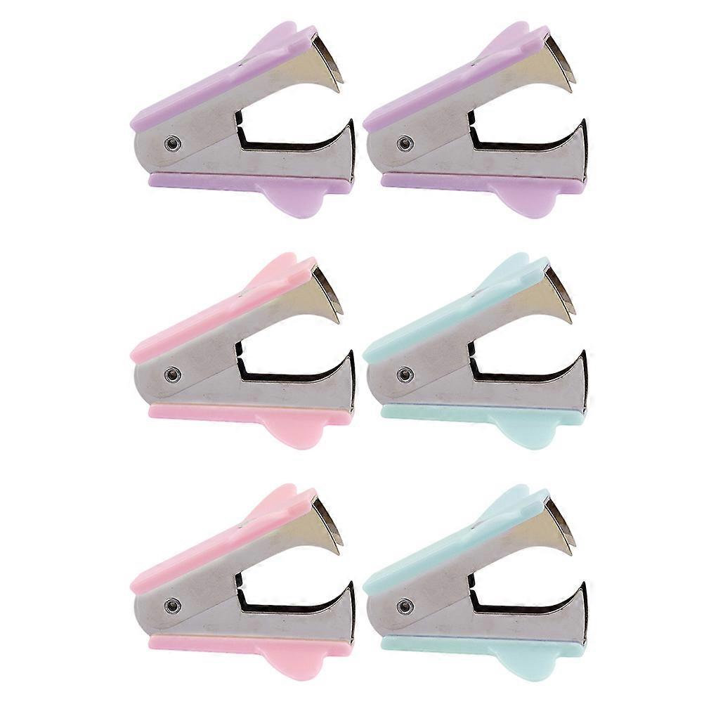 6Pcs Mini Staple Puller Portable Staple Remover Office Staple Removing Tool Office Accessory