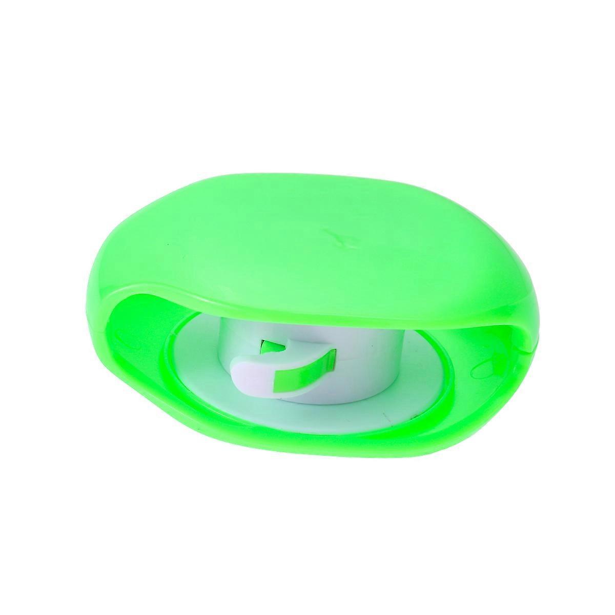 Portable Data Cable Organizer for Earphone Cable in Green Color Made of Durable ABS Material Ideal for Home and Inch